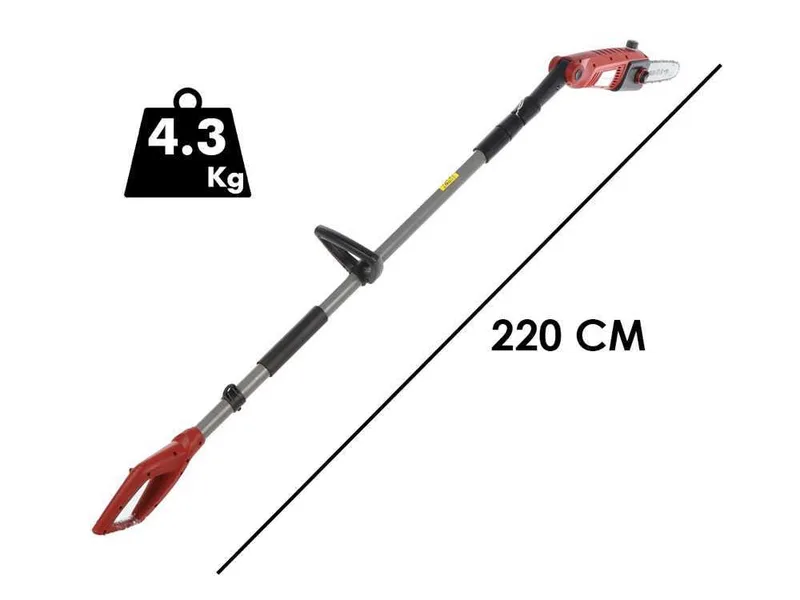 GeoTech PT 750 - Élagueuse électrique sur perche télescopique - Lame de 25 cm