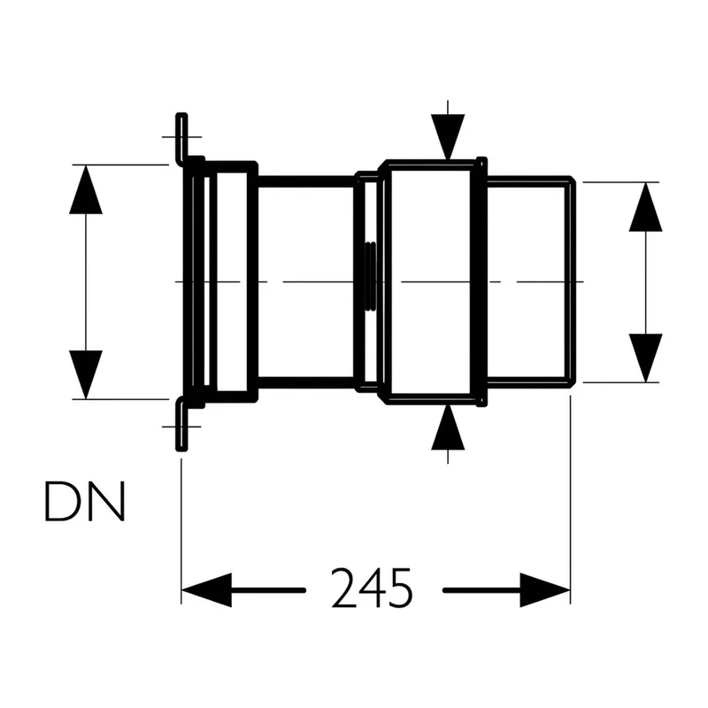 Schiedel Manchon de raccordement ajustable Ø 150 mm pour PPL Ø 140 mm