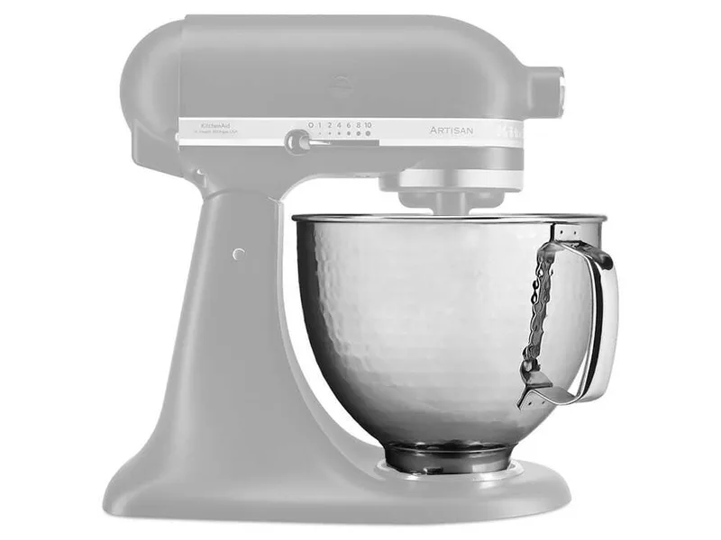 KitchenAid 5KSM5SSBHM - Bol en acier inox 4,8 L - Effet martelé