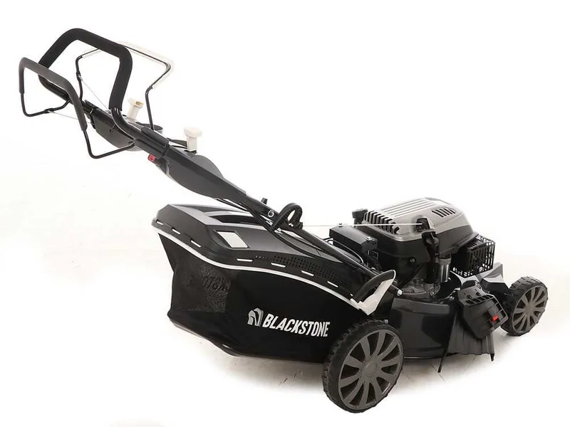 Blackstone SP530E Deluxe - Tondeuse à gazon thermique tractée - 4 en 1