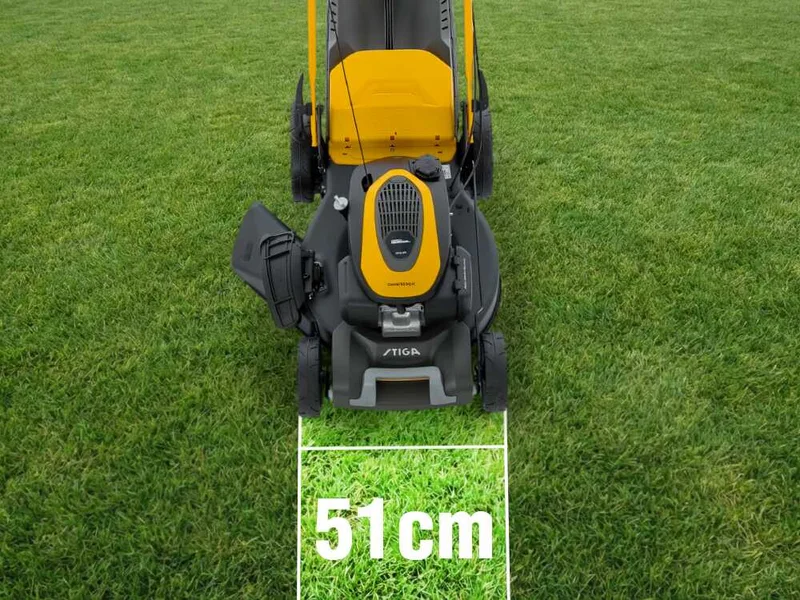 Stiga Combi 53 SQ H - Tondeuse à gazon thermique tractée - Moteur Honda GCVx 170 - Largeur de coupe 51 cm