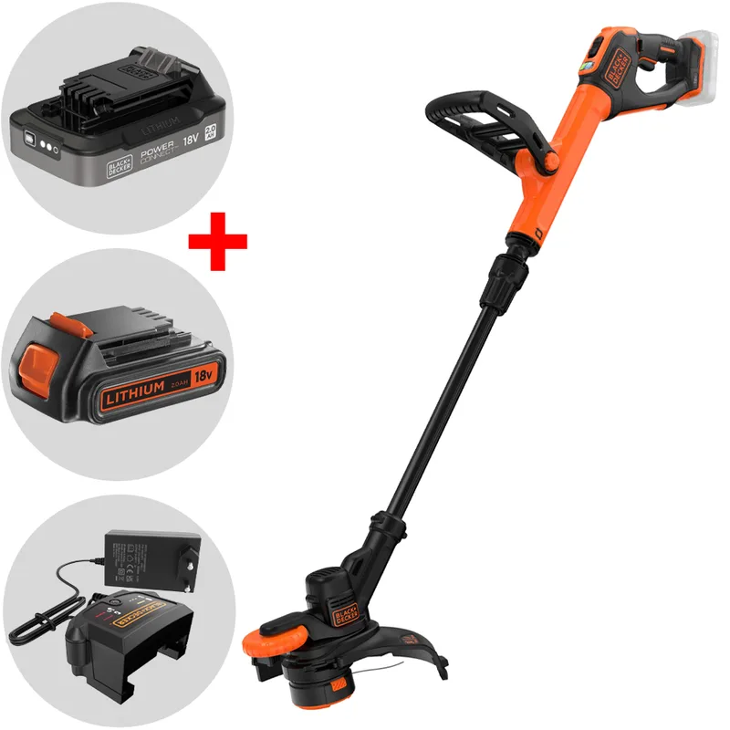 Black & Decker BCST918D1-QW - Coupe-bordure à batterie 18V 2Ah + une batterie 18V 2Ah