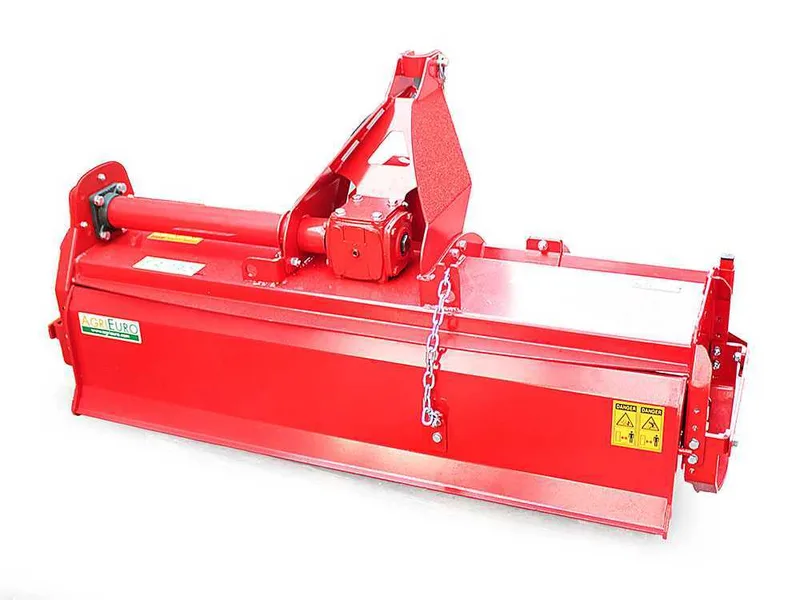 Fraise rotative pour tracteur série moyenne-légère AgriEuro modèle EA 165 attelage fixe - Prise de force anti-horaire (Rotation vers la gauche)