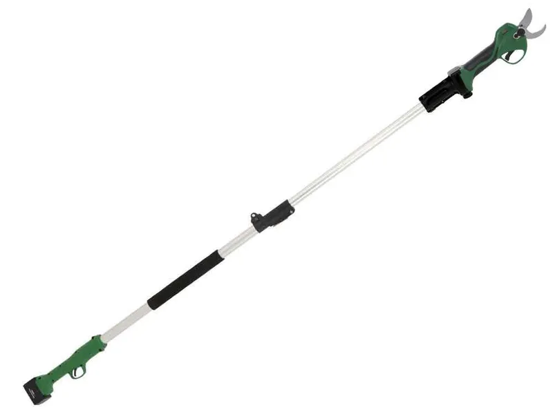 GreenBay TopCut 40 - Sécateur électrique de taille sur perche - 2x 21V 4Ah - 150/210 cm - Diamètre de coupe 40 mm