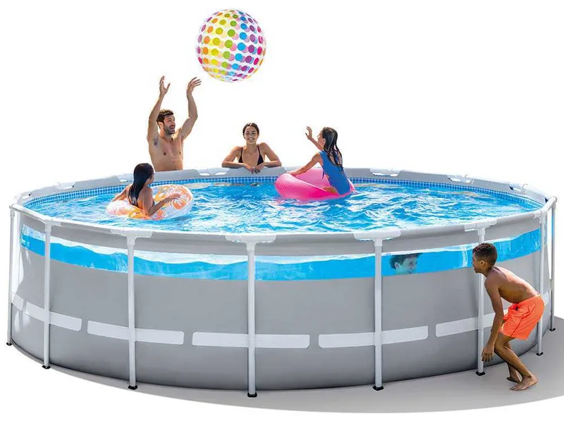 Intex Prisma Frame Clearview 26730NP - Ø488x122 cm - Piscine ronde