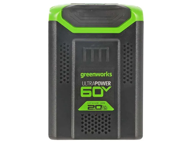 Kit de démarrage GreenWorks 60 V 2 Ah batterie + chargeur
