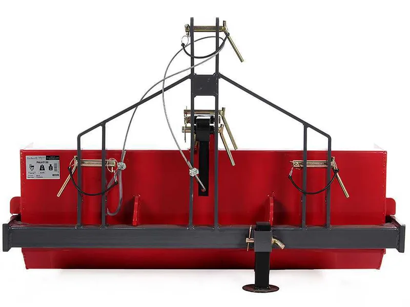 Godet arrière pour tracteur GeoTech de 140 cm - Série médium-lourde - capacité charge 500 kg