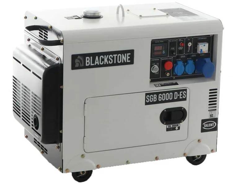 Blackstone SGB 6000 D-ES - Groupe électrogène diesel Monophasé - 5.3 kw - Tableau ATS inclus