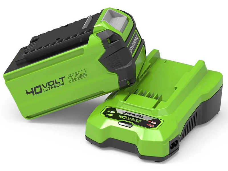 Starter kit Greenworks Batterie 40V 2Ah + Chargeur