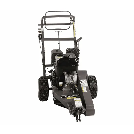 BlackStone SG 420 B&S - Rogneuse de souches - Moteur B&S XR2100 420 cm3 - Disque de coupe avec 8 marteaux en carbure de tungstène