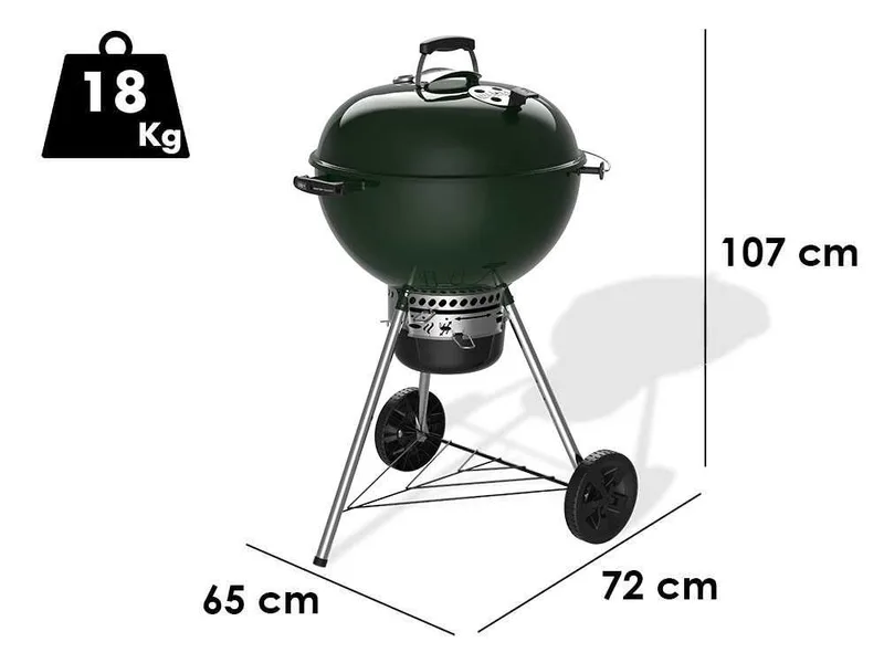Weber Master-Touch GBS C-5755 Racing Green 57 cm - Barbecue à charbon