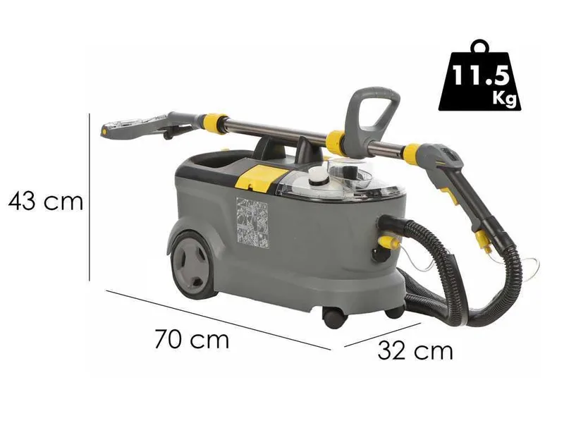 Karcher Pro Puzzi 10/2 Adv - Nettoyeur injecteur-extracteur - Laveur de moquette - Puissance 1250 W