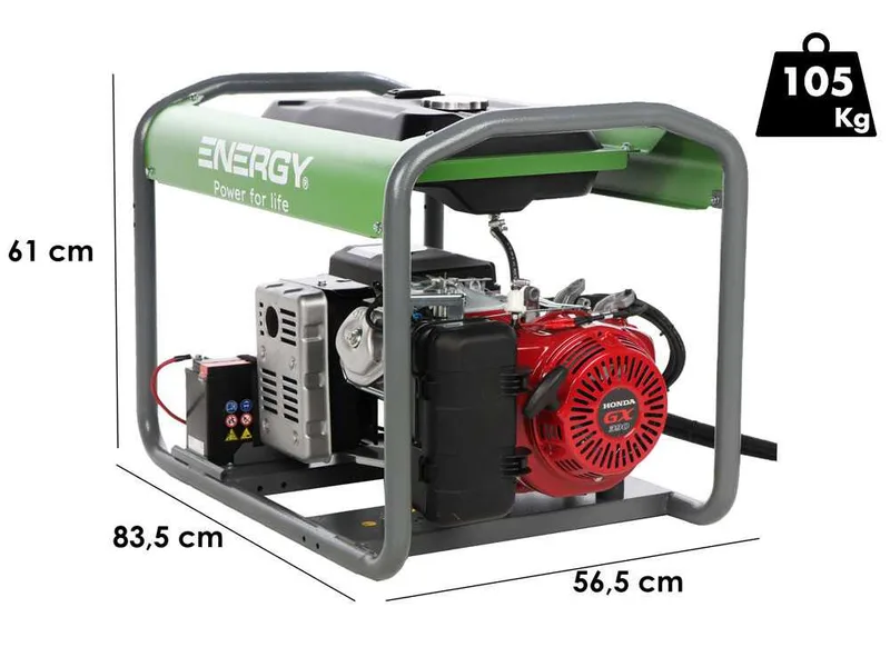Energy EY-7TBE-A - Groupe électrogène triphasé - Moteur Honda
