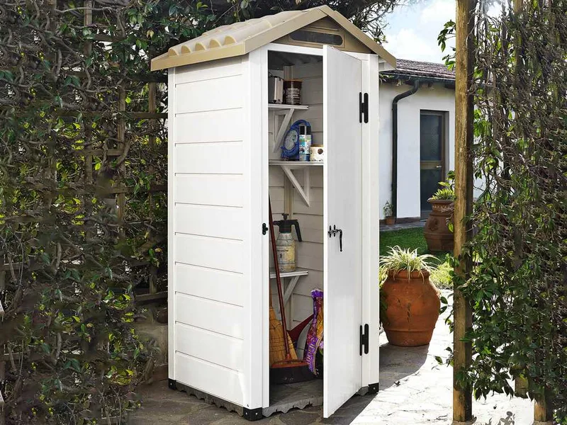 Garofalo Tuscany 80 - Abri de jardin - 82,5 x 82,5 x 203 cm