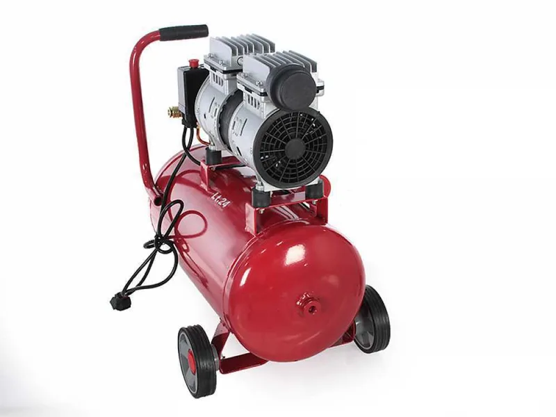GeoTech S-AC 24.8.10 - Compresseur d'air électrique silencieux 24L oilless - Moteur 1 CV