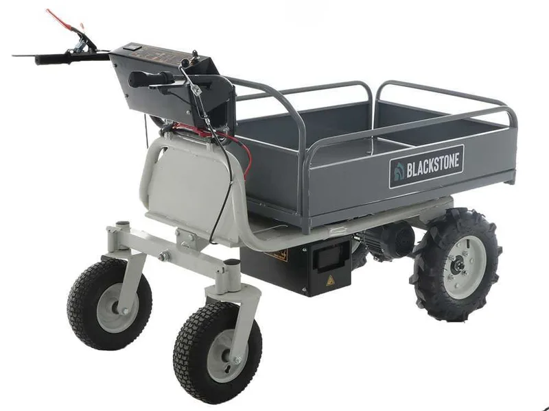 Brouette électrique à batterie BlackStone BS-CAR 500 E-F - Batterie de 48V/25Ah