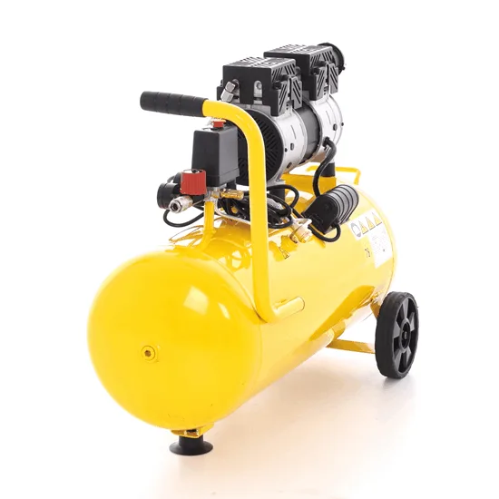 ABAC Montecarlo Xt Sil 10 Yellow - Compresseur d'air électrique monophasé insonorisé - Oil-less - Moteur 1 CV - 50 l