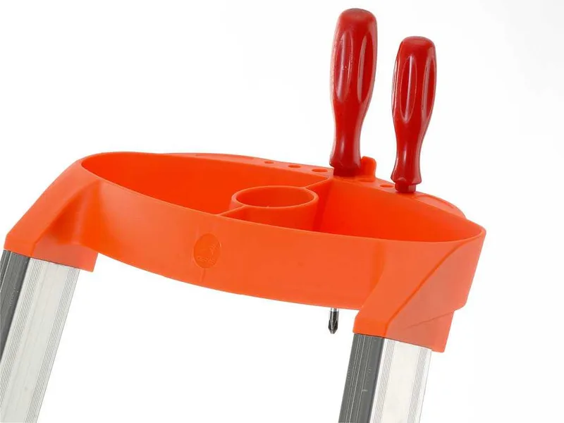 Gierre Stabila AL720DS - 5 marches, 1,71 m - Échelle en aluminium avec tréteau