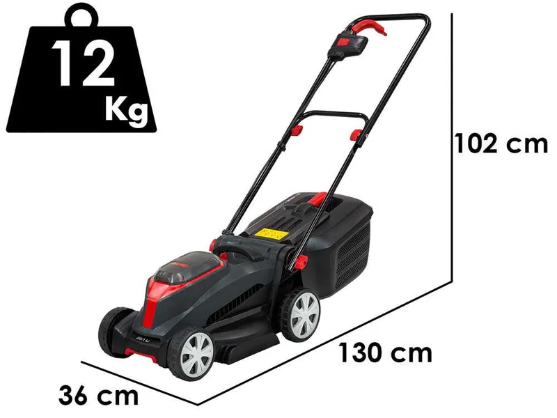 AL-KO 32.1 Easy - Tondeuse à gazon à batterie - Coupe de 32 cm - 2x 18V/2.5 Ah