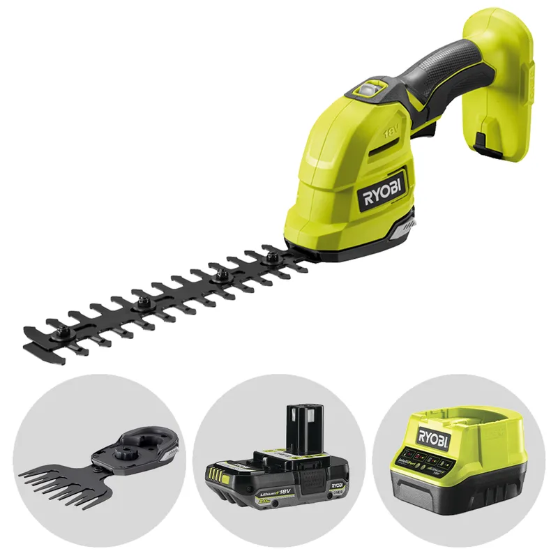 Ryobi RY18GSA-0 - Cisaille à gazon à batterie - 18V 2Ah