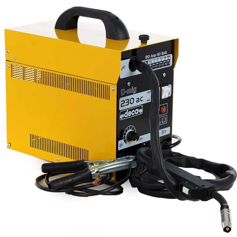 Poste à souder à fil continu Deca d-mig 230 AC sans gaz - 130 A - 230V - fil fourré