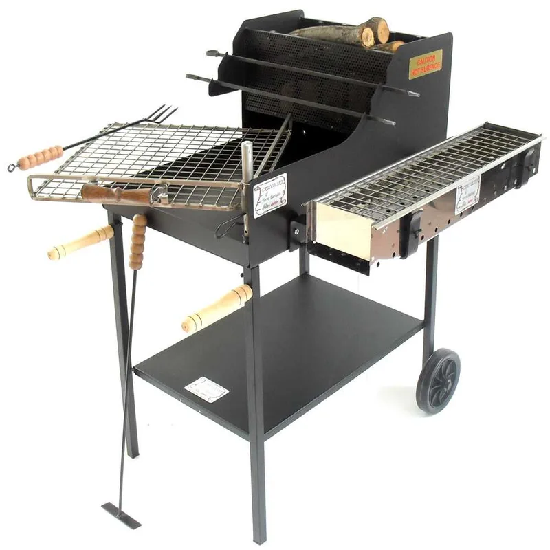 Cruccolini Ghiottone - Barbecue à bois et charbon en fer artisanal