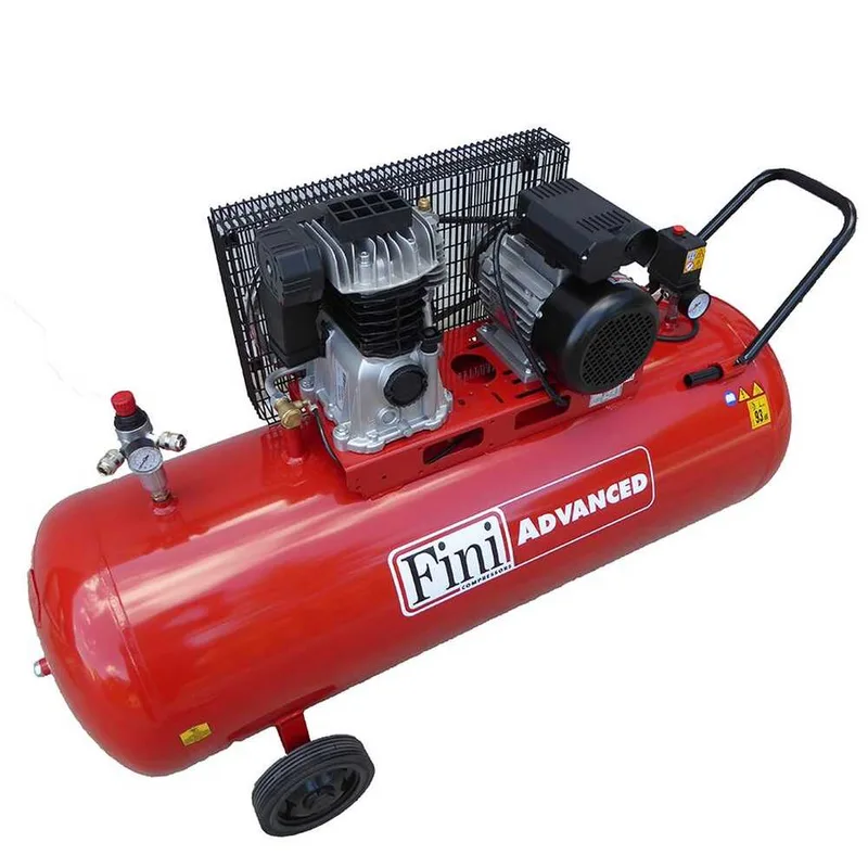 Fini Advanced MK 103-200-3M - Compresseur d'air électrique monophasé à courroie - Moteur 3 CV - 200 L