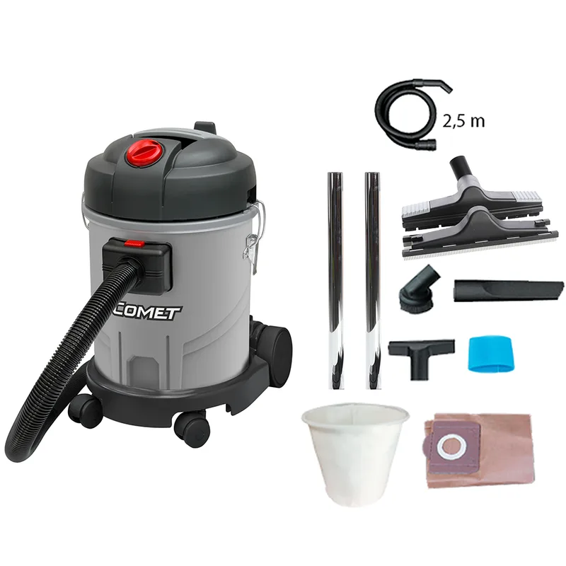 Comet CVP 120 P - Aspirateur bidon multifonctions - 20 L - Solides et liquides - 1400W