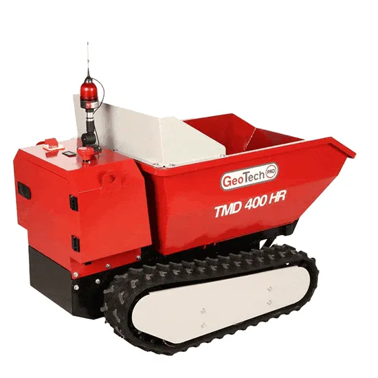 GeoTech Pro TMD 400 HR - Brouette à batterie radiocommandée - Basculement hydraulique - 48V 15Ah