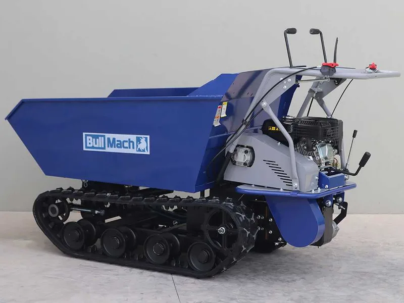 Brouette à moteur à chenilles BullMach Helios 500 D - Caisson dumper hydraulique 500Kg