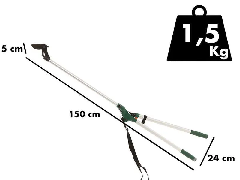 GeoTech FGP-150 - Coupe-branches sur longue perche de rallonge