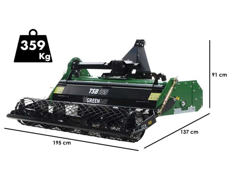 GreenBay TSB 165 - Enfouisseur de pierres pour tracteur