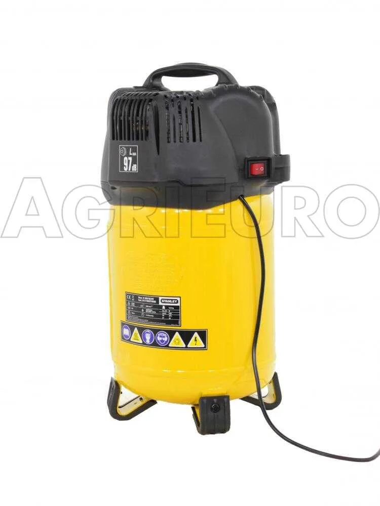 Stanley D200/10/24 - Compresseur d'air électrique portatif monophasé - Moteur 1.5 CV - 24 L