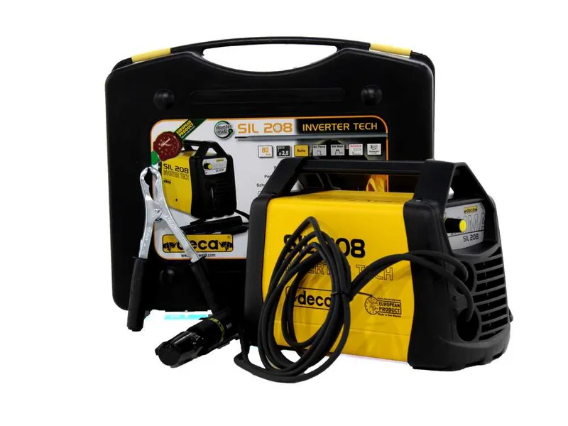 Poste à souder inverter Deca SIL 208 - 80 A max - alimentation 230 V - kit d'utilisation