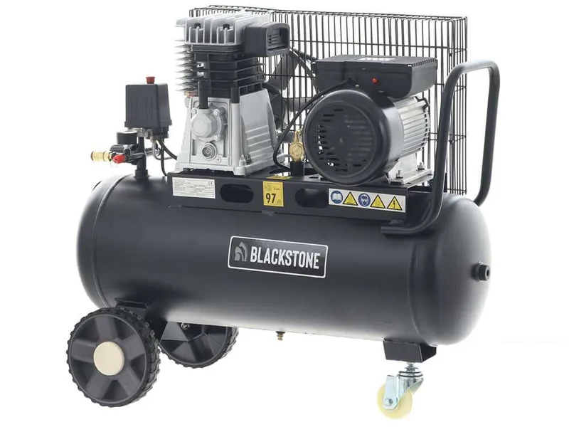BlackStone B-LBC 50-20 - Compresseur d'air électrique à courroie - Moteur 2 CV - 50 L