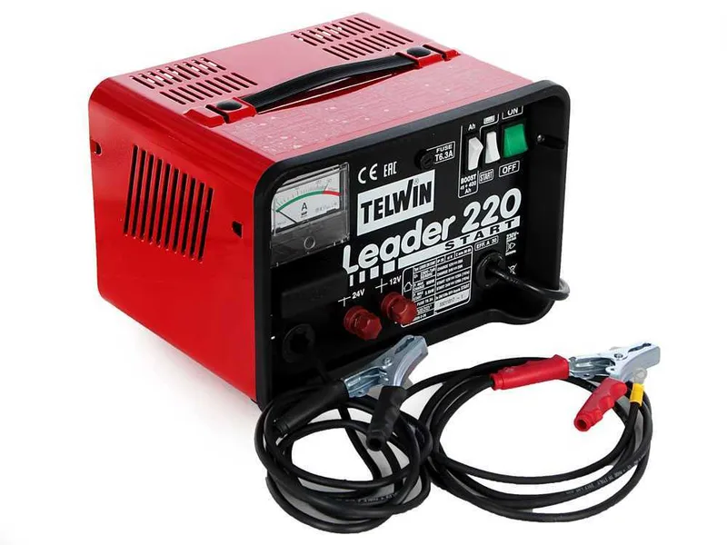 Telwin Leader 220 - Chargeur de voiture et démarreur - batteries humides/démarrage-arrêt d'une tension de 12/24V