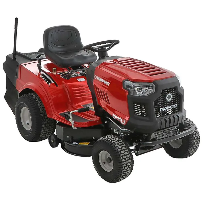 Troy Bilt Horse 105T-R - Tracteur tondeuse - boîte hydrostatique - bac de ramassage