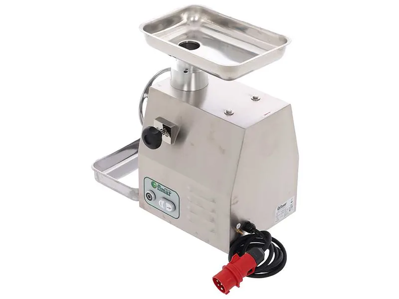Fimar 22RS - Hachoir à viande électrique - 400 V - 1,5 CV - Groupe de hachage en aluminium - Avec inverseur de marche