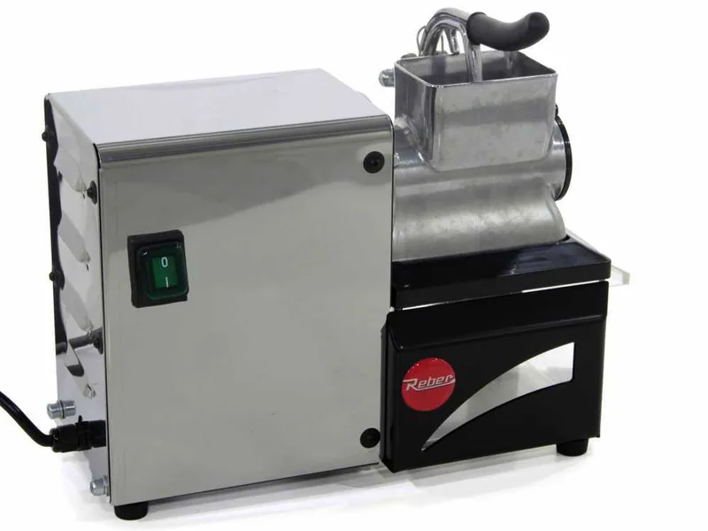 Reber 10053N - Râpe électrique - N.3 - En aluminium et acier - Moteur de 200W - INOX