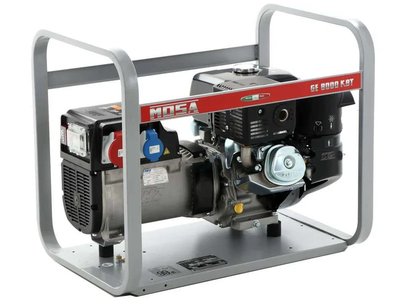 MOSA GE 8000 KBT - Groupe électrogène à essence 6.4 kW - Continue 5.6 kW Triphasé - Moteur Kohler CP CH440