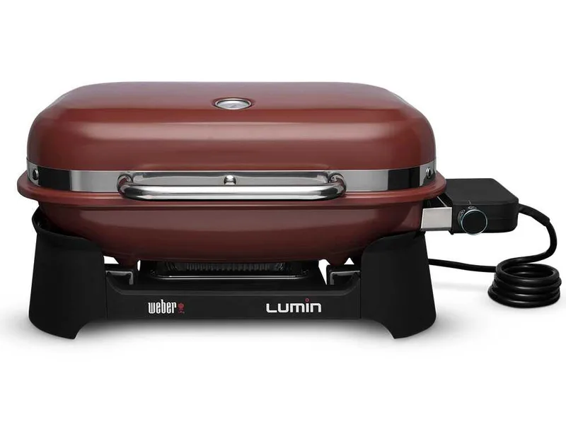 Weber Lumin Red - Barbecue électrique portable