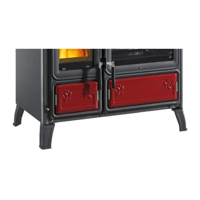 La Nordica MILLY.16 - Bordeaux rouge cuisinière à bois