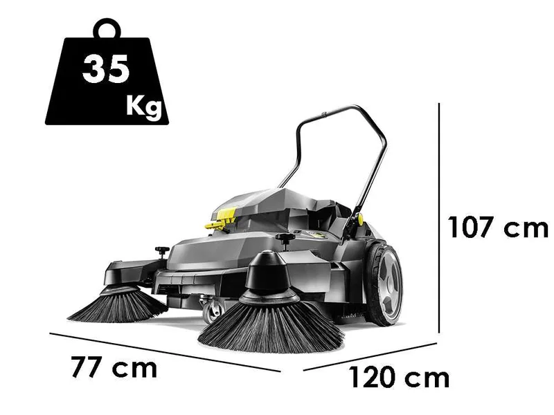 Karcher KM 70/30 C Bp 2SB - Balayeuse à batterie avec bac de ramassage - 36 V 6 Ah