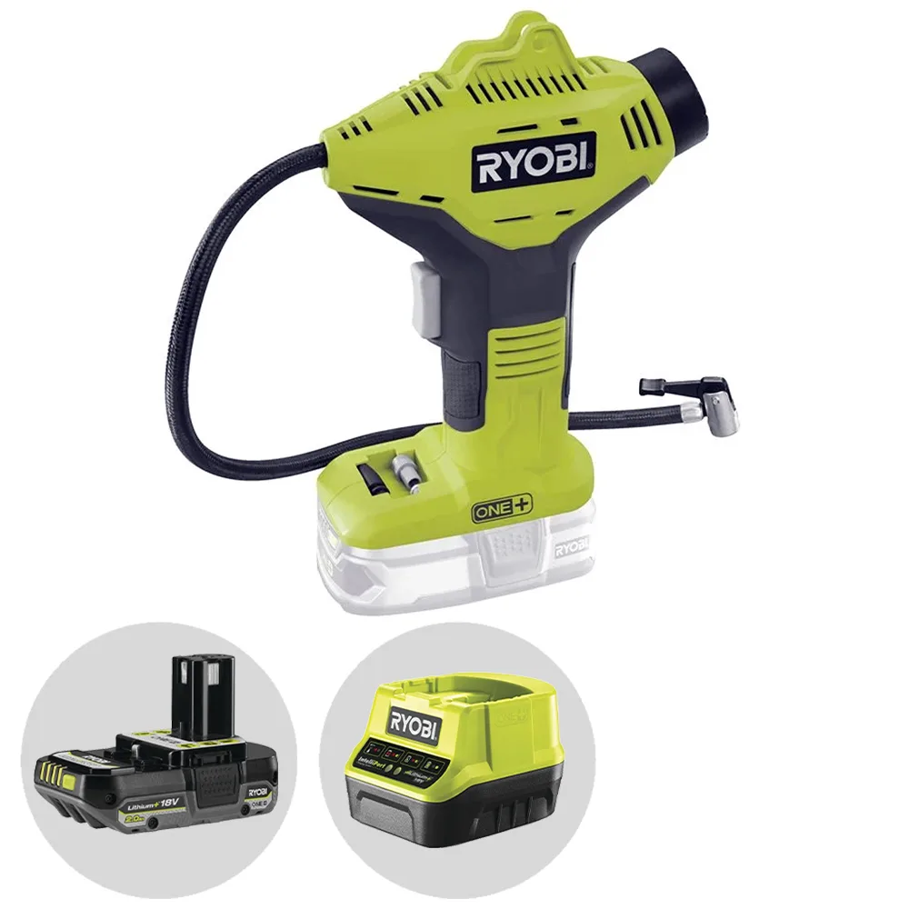 Ryobi R18PI-0 - Compresseur à batterie portatif - 18V - 2Ah
