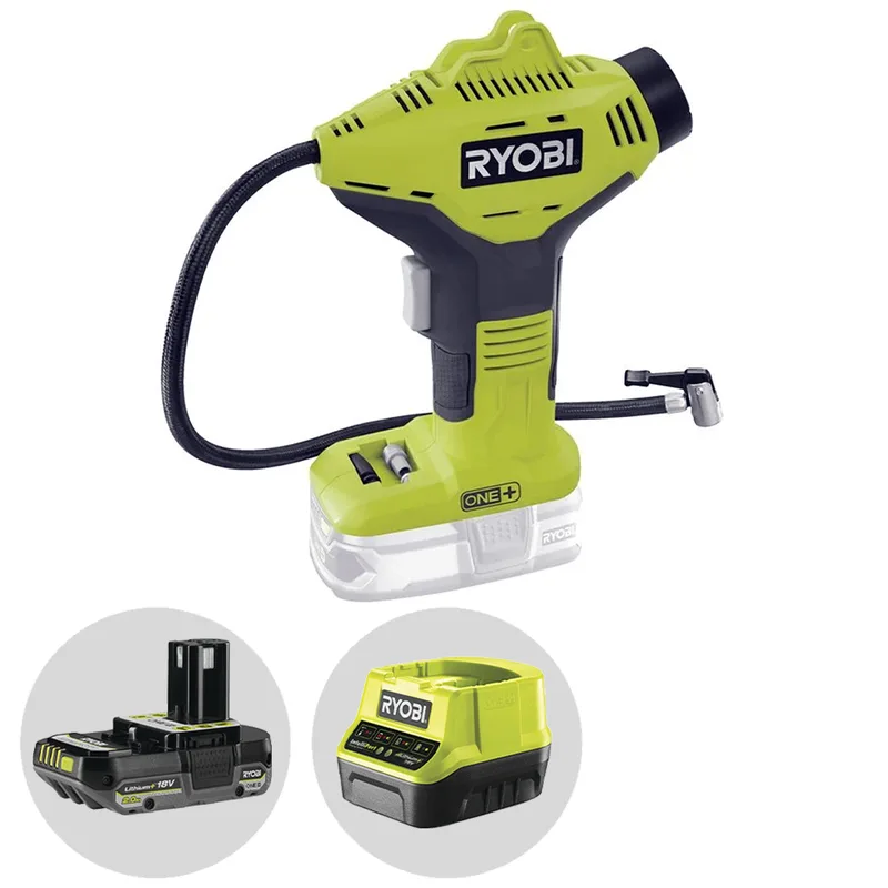 Ryobi R18PI-0 - Compresseur à batterie portatif - 18V - 2Ah