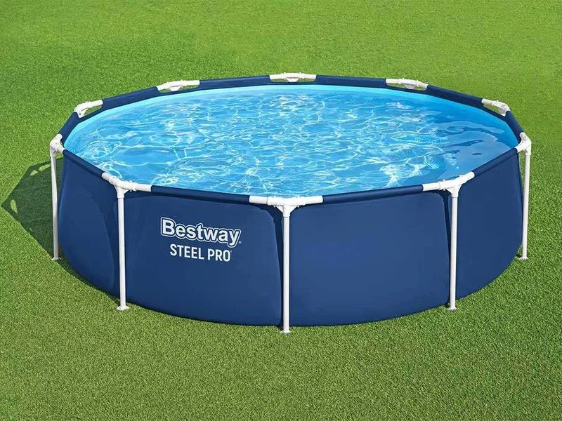 Bestway Steel Pro 56677 - Ø305x76 cm - Piscine ronde pour 3-4 personnes