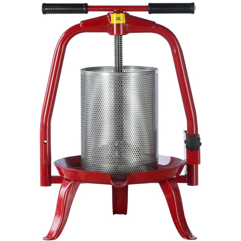 Baesso V20 - Pressoir à vis pour fruits et légumes 9 L – Cage en acier inoxydable