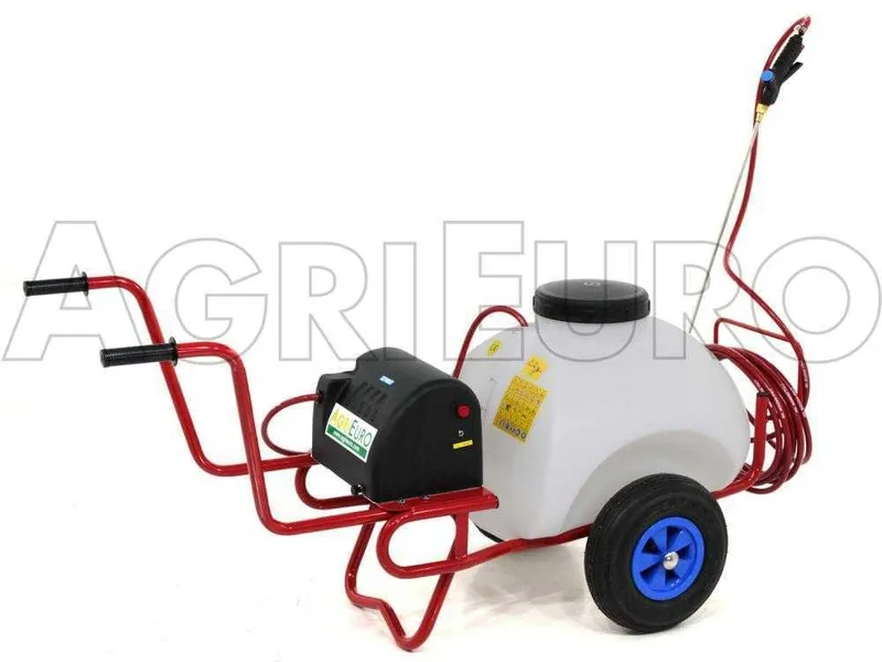 Pulvérisateur sur chariot à batterie 12V de 70 L - Pompe de pulvérisation électrique avec attelage