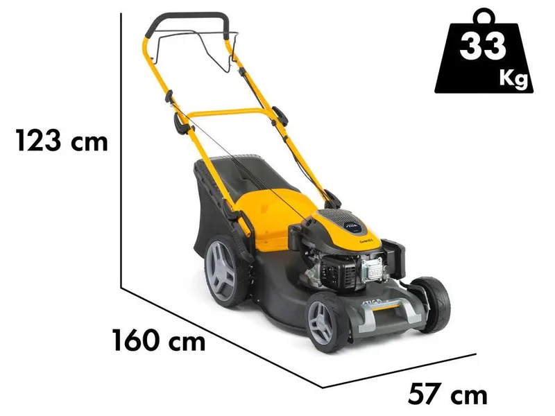 Stiga Combi 53 S - Tondeuse à gazon thermique tractée - 3 en 1 - Moteur ST 170