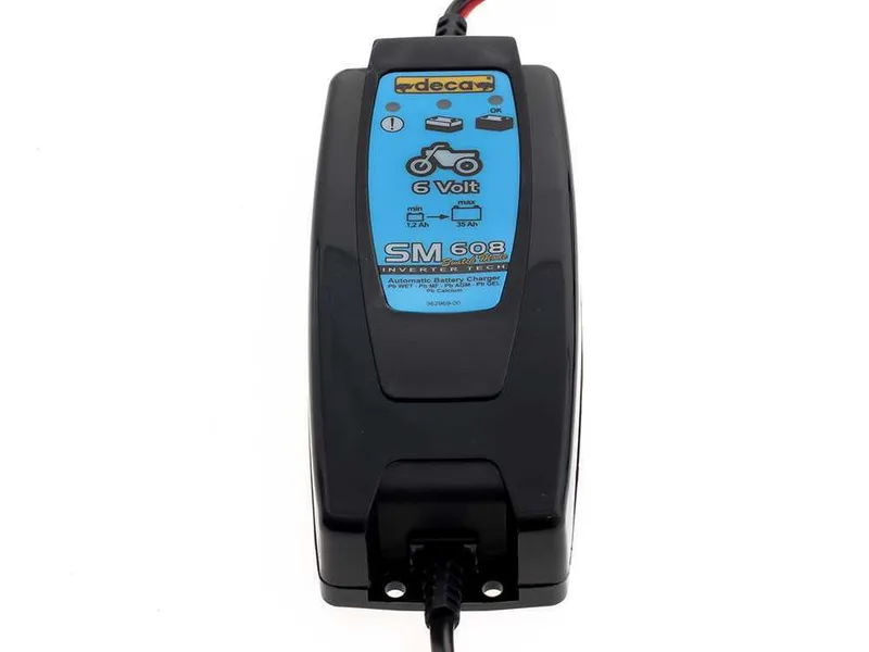 Deca SM 608 - Chargeur de voiture automatique - 6V - batteries de voiture et moto jusqu'à 35Ah